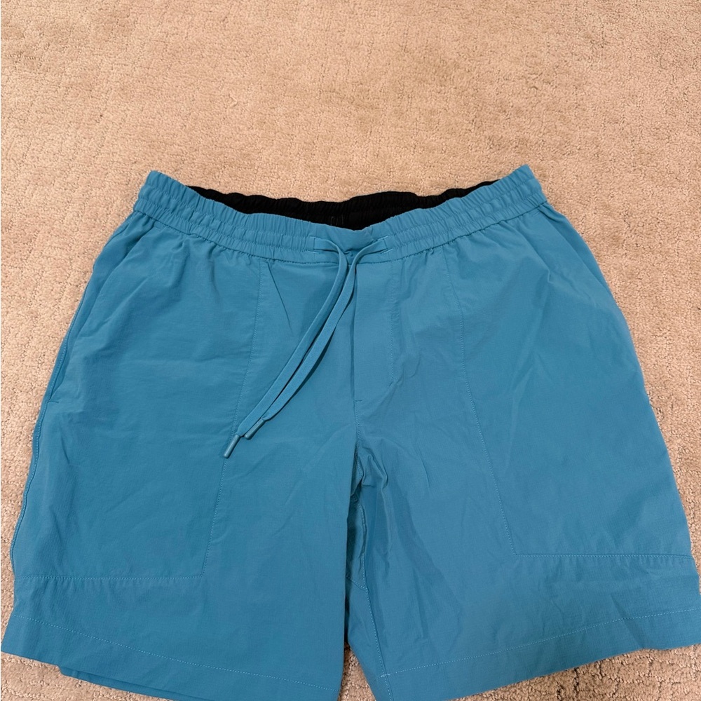 lululemon athletica Teal and Black Athletic Shorts